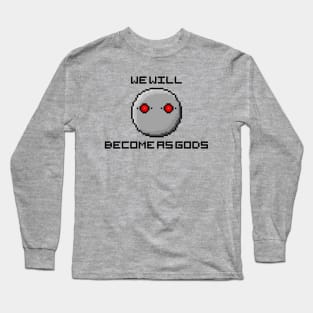 NieR Automata We Will Become As Gods 8-Bit Pixel Art Long Sleeve T-Shirt